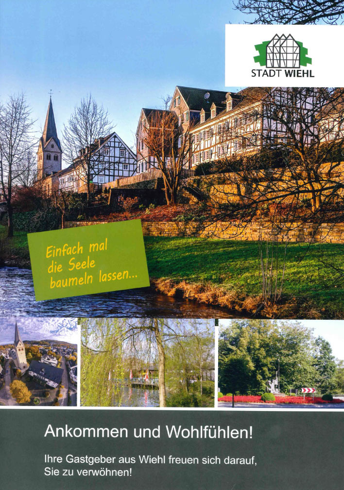 Titelblatt der neuen touristischen Broschüre der Stadt Wiehl. Broschüre downloaden (PDF; 12,4 MB)