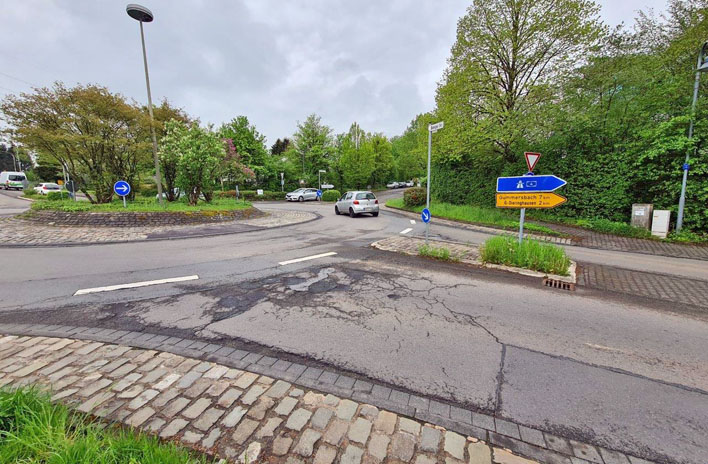 Der Kreisverkehr in Bomig-Nord erfhrt im nchsten Jahr eine vollstndige Neugestaltung. Foto: Stadt Wiehl