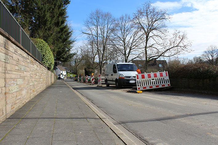 Der Abschnitt der Hauptstrae zwischen Einmndung Mhlenstrae und Bitzenweg bleibt ab Montag gesperrt. Foto: Stadt Wiehl